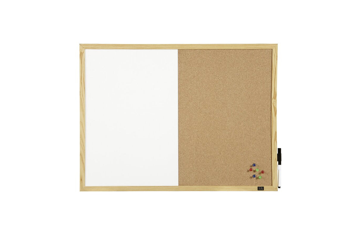 Quartet Combo Board Pine Frame 600 x 900mm