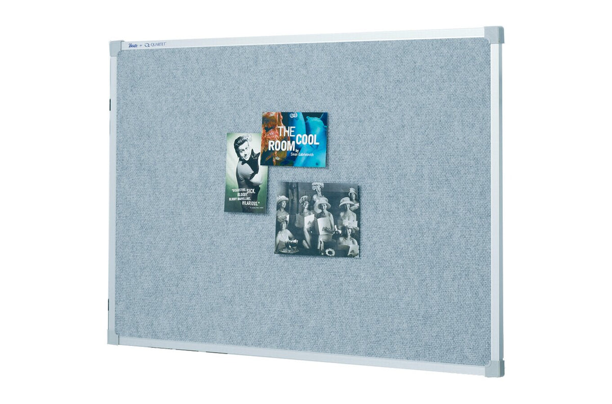 Quartet Bulletin Board Fabric 900 x 1200mm Silver