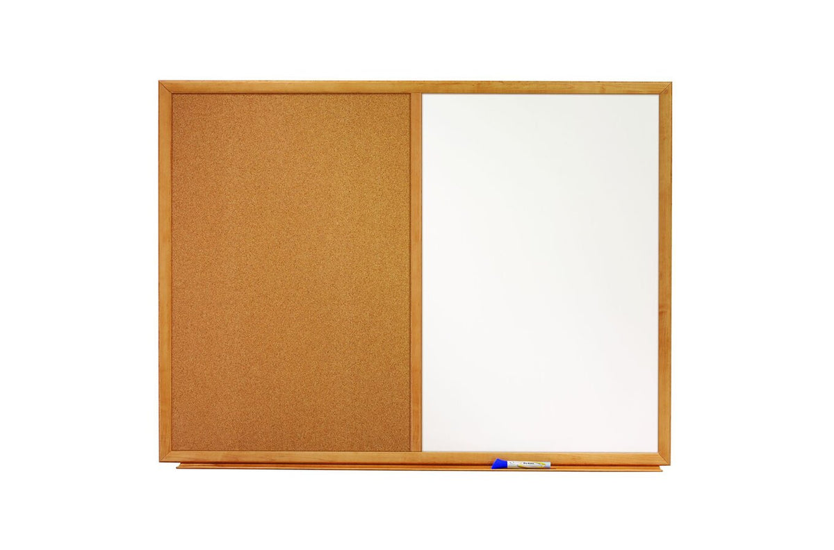Quartet Combo Board Oak Frame 600 x 900mm