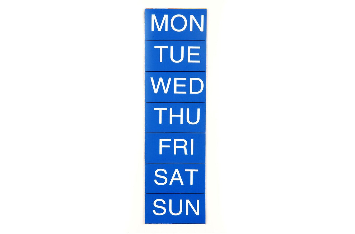 Quartet Magnet Organise Days Blue (Pack of 7)