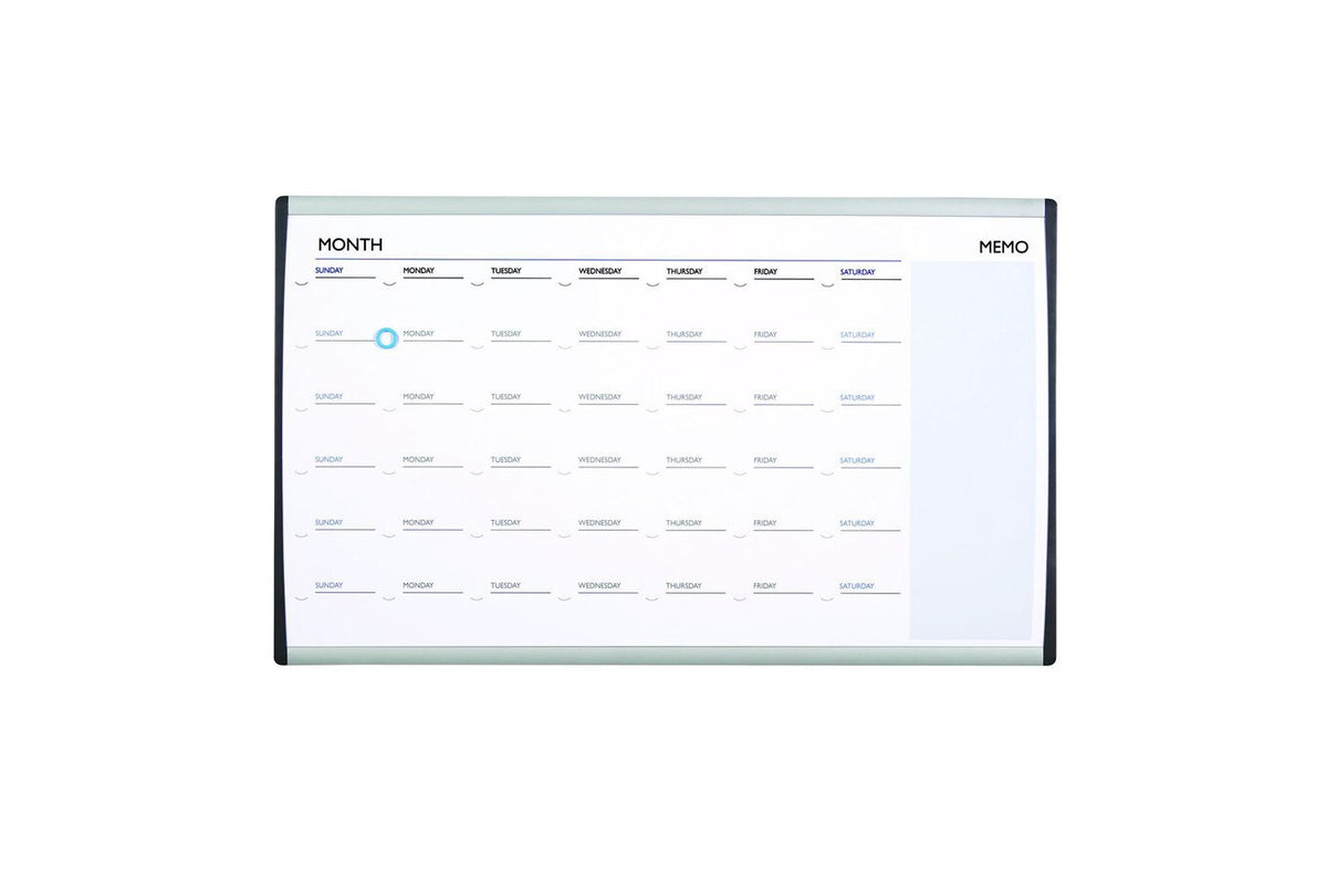 Quartet Planner Board Month Arc Cubicle 460 x 760mm