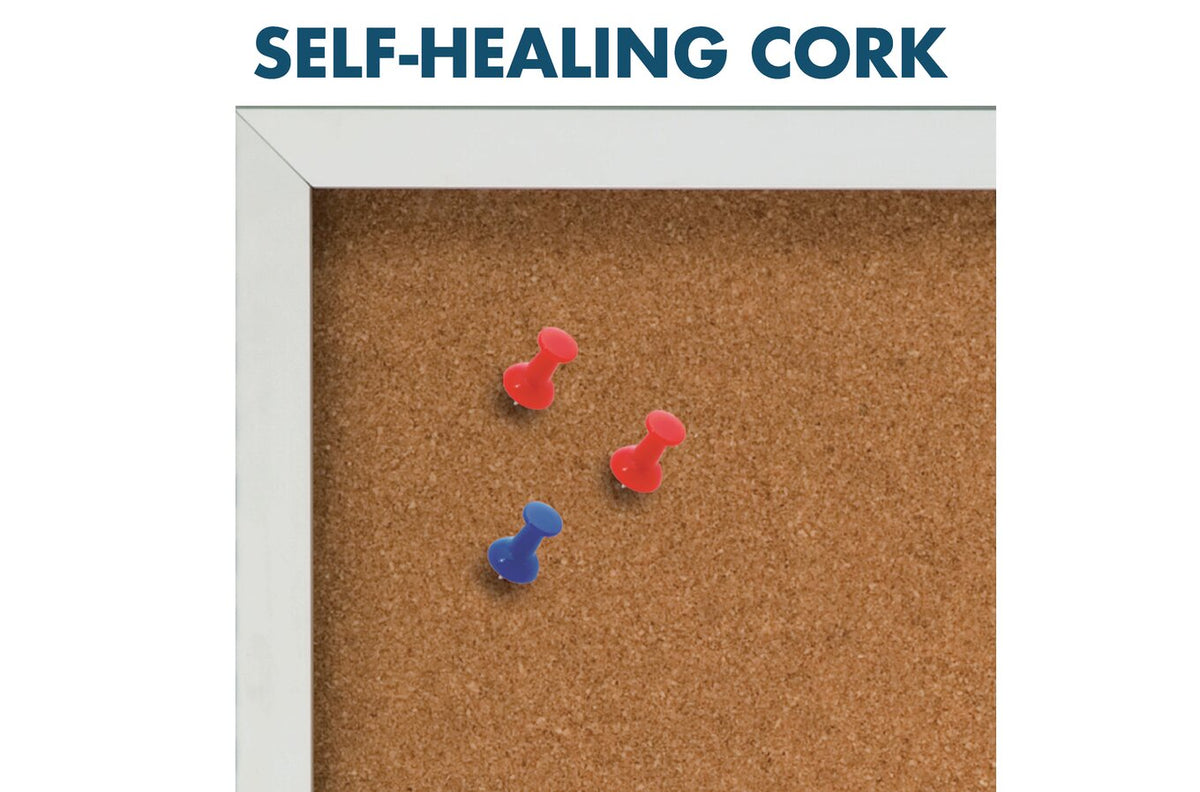 Quartet Enclosed Board Cork 600 x 900mm 1 Door - view 3