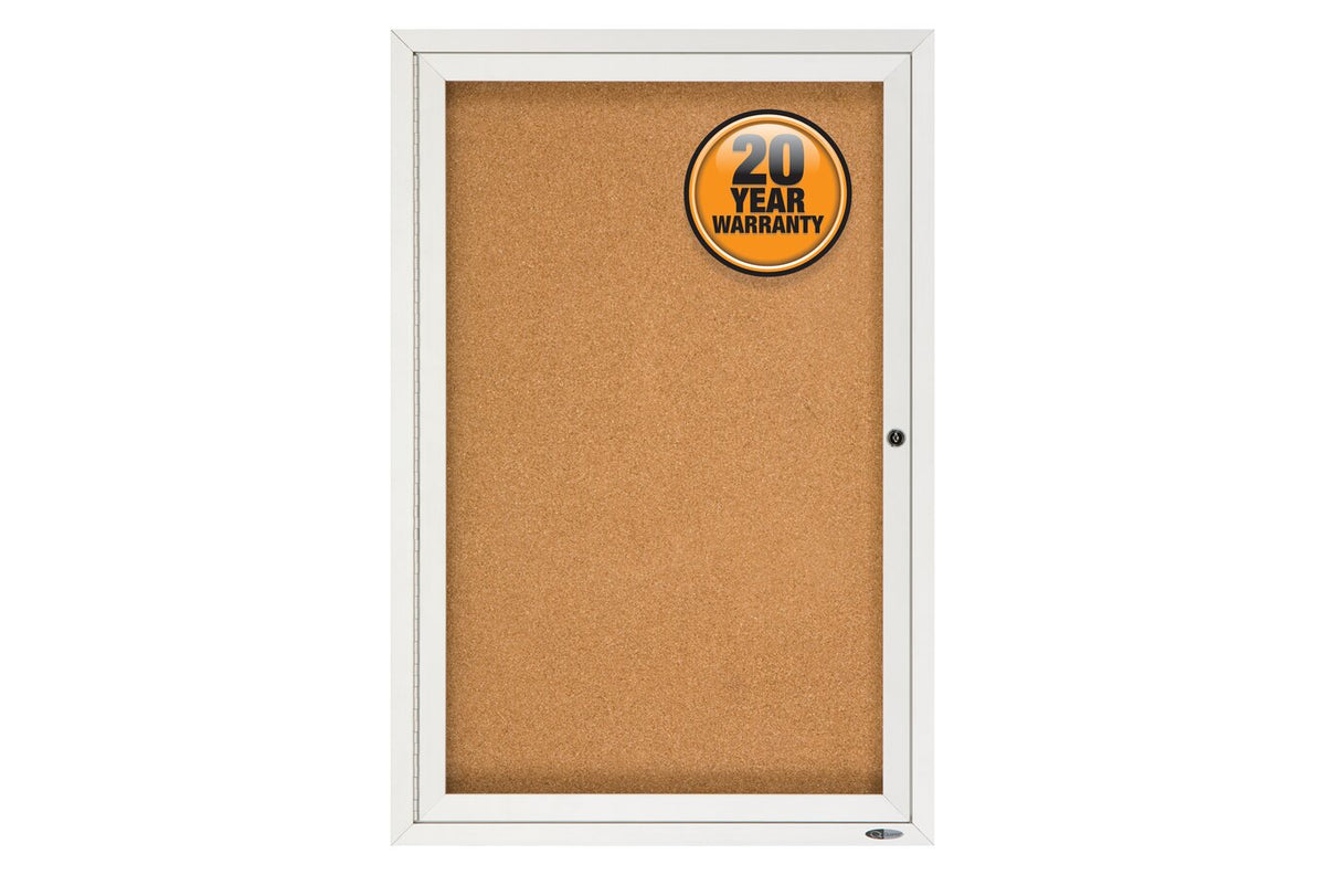 Quartet Enclosed Board Cork 600 x 900mm 1 Door