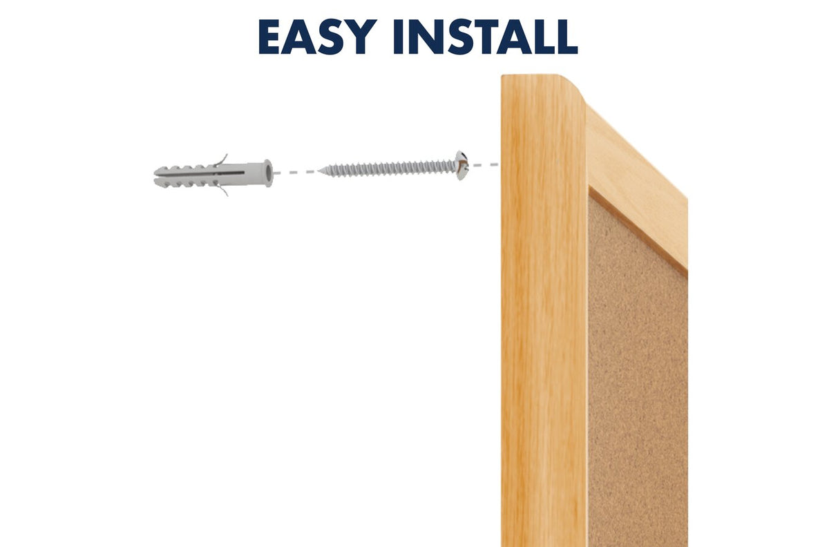 Quartet Corkboard Oak Frame 900 x 1200mm - view 3