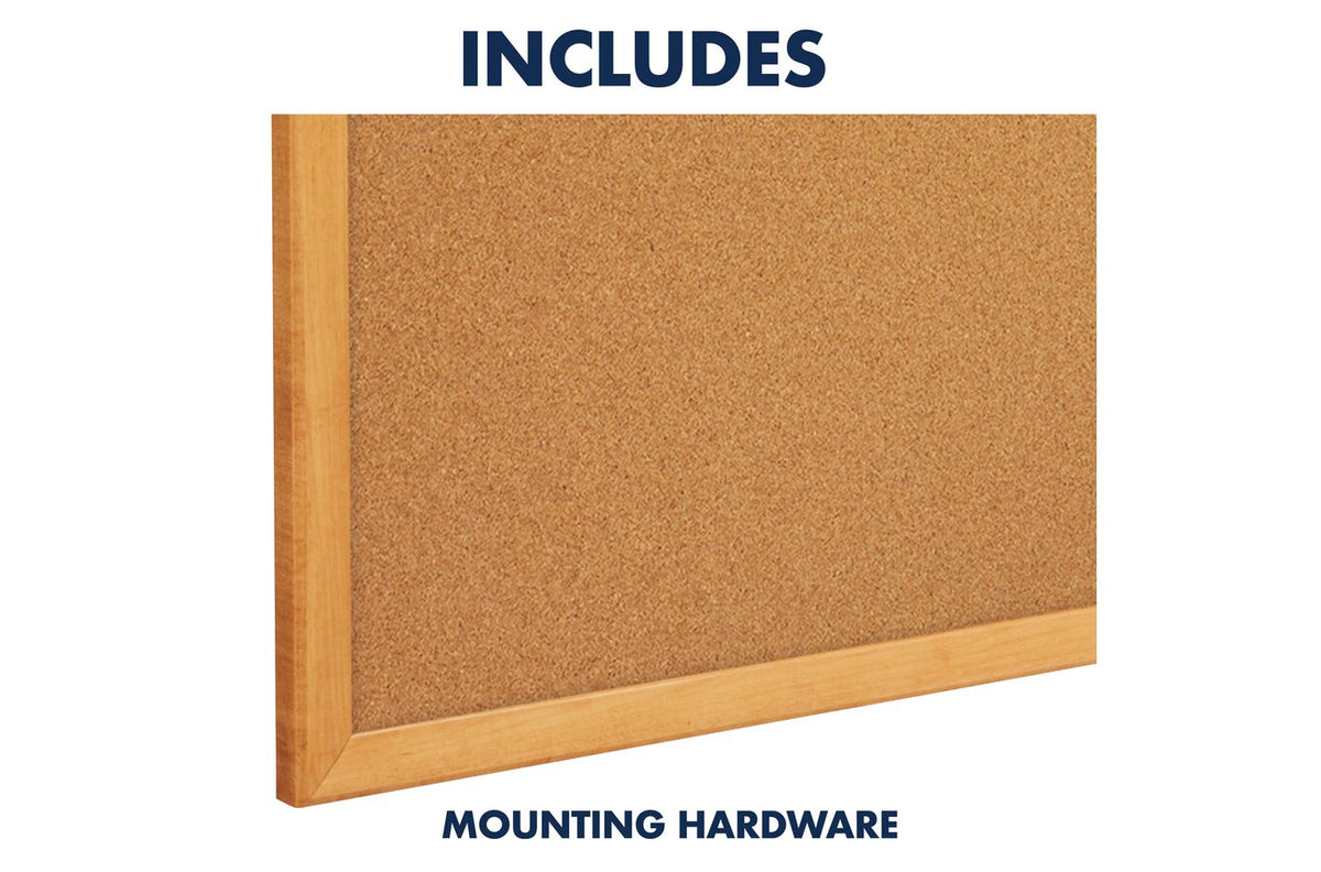 Quartet Corkboard Oak Frame 900 x 1200mm - view 4