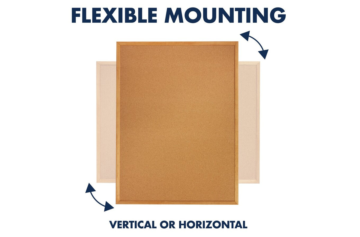 Quartet Corkboard Oak Frame 900 x 1200mm - view 5