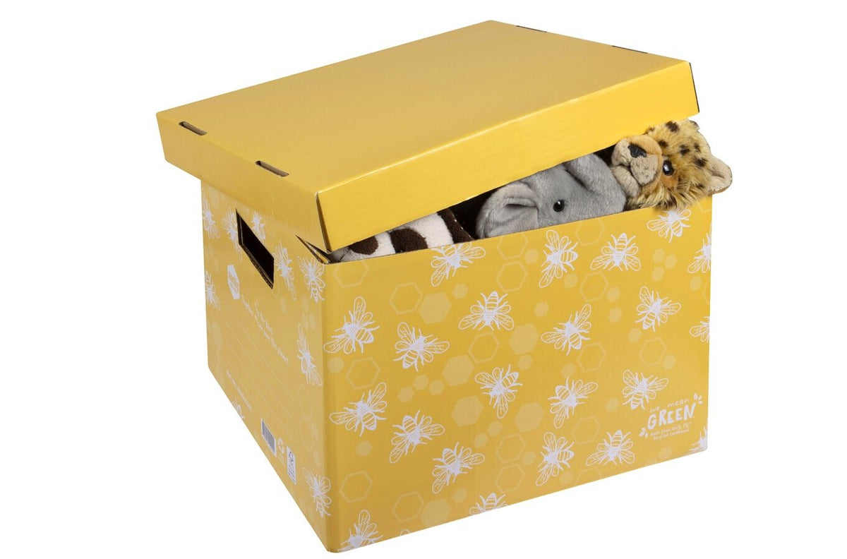 Marbig Enviro We Mean Green Archive Box Yellow (Pack of 4)