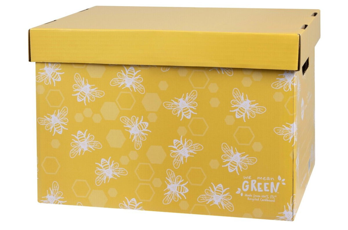 Marbig Enviro We Mean Green Archive Box Yellow (Pack of 4) - view 2