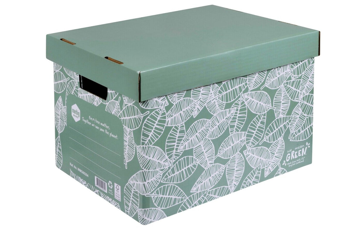 Marbig Enviro We Mean Green Archive Box (Pack of 4) - view 3