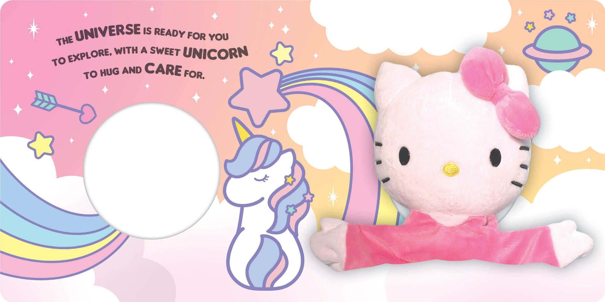 Hello Kitty - Hand Puppet Book - Unicorn Party — inside page 2