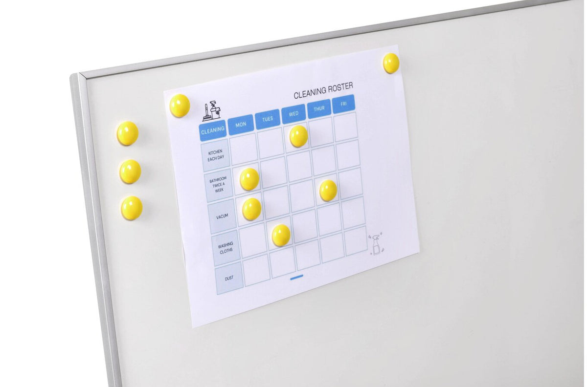 Quartet Magnet Buttons 20mm Yellow (5 Packs / 50 Total) - view 3