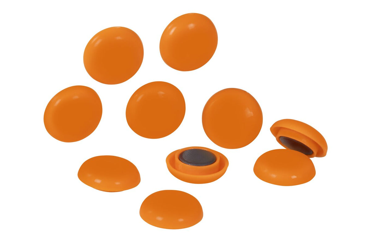 Quartet Magnet Buttons 20mm Orange (5 Packs / 50 Total) - view 2