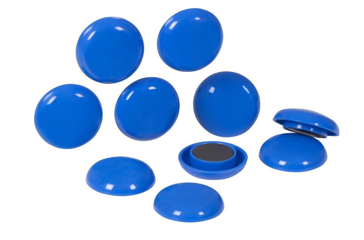Quartet Magnet Buttons 30mm Blue (5 Packs / 50 Total) - view 2