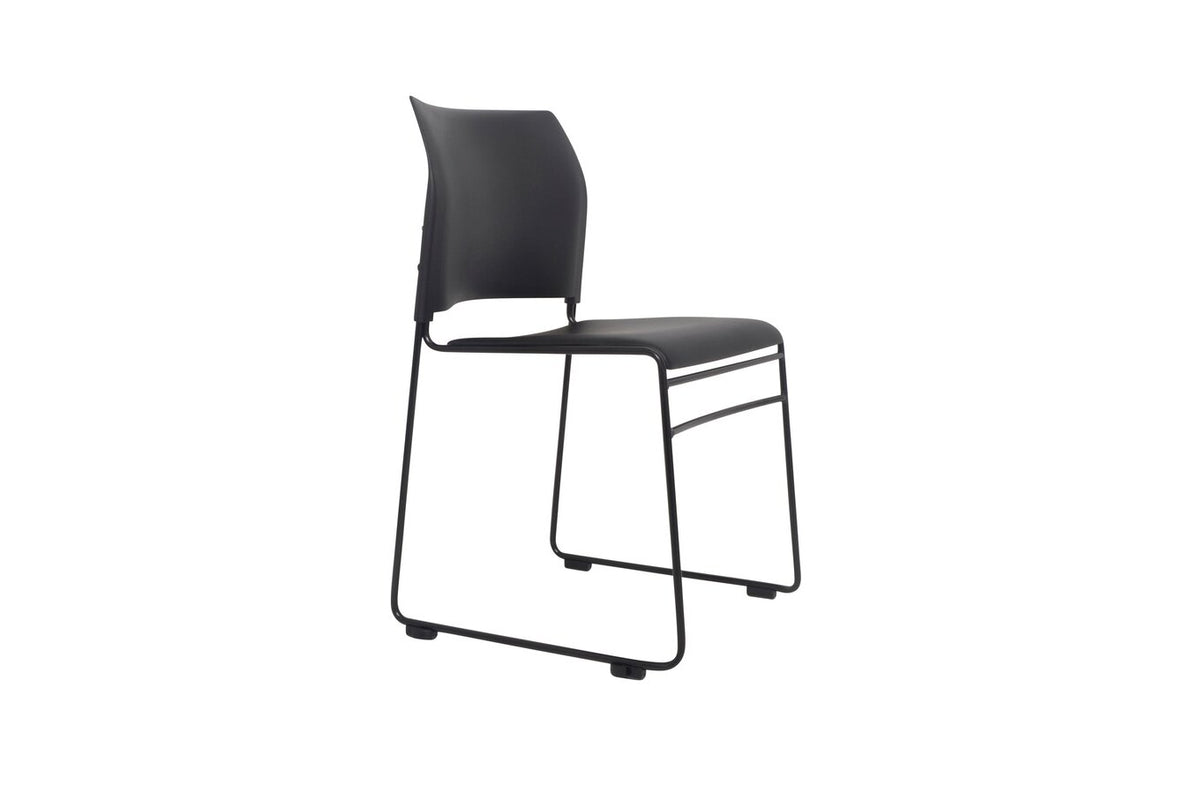 Buro Maxim Sled Chair, Black Frame - view 2