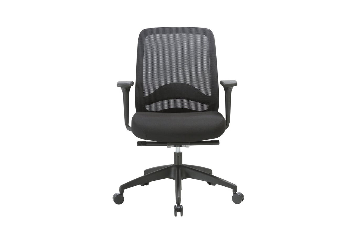 Buro Vela Chair-mesh Back No Arms Black - view 4