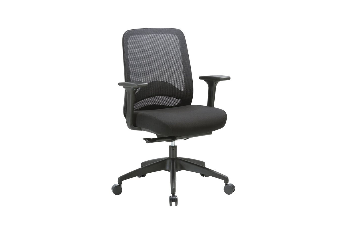 Buro Vela Chair-mesh Back No Arms Black - view 3