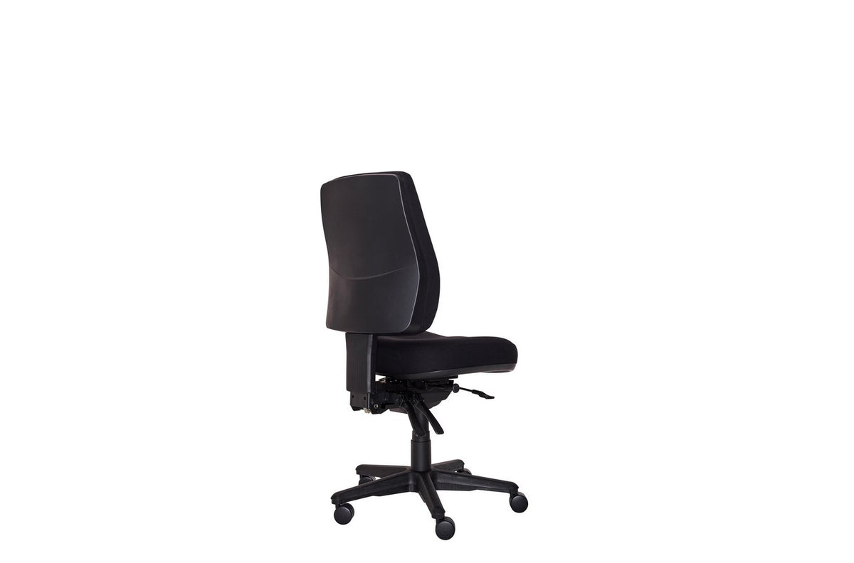 Buro Roma 3 Lever High Back Chair, Black Fabric - view 4