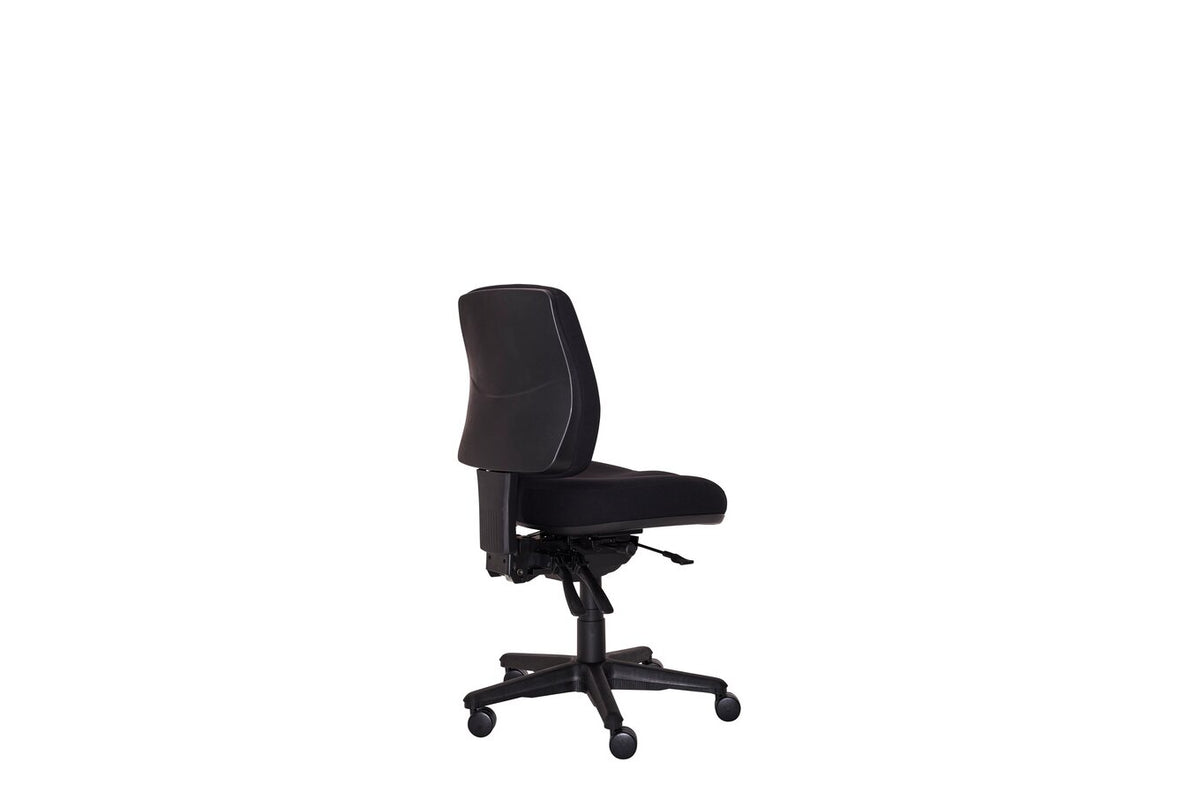 Buro Roma 3 Lever Mid Back Chair, Black Fabric - view 3