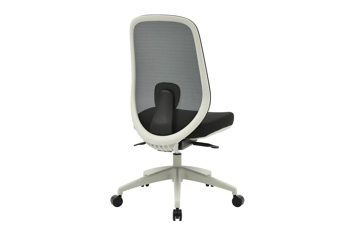 Buro Force Chair, Light Grey Frame & Black Seat - view 2