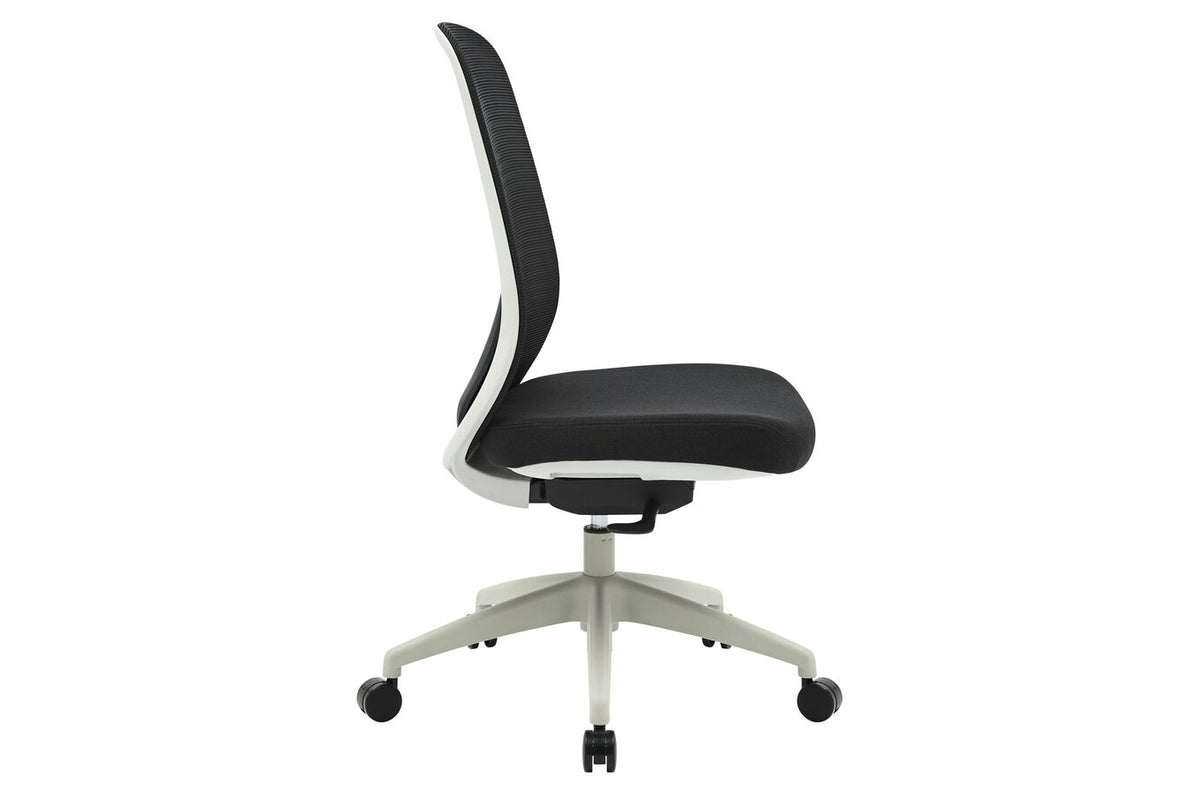Buro Force Chair, Light Grey Frame & Black Seat - view 5