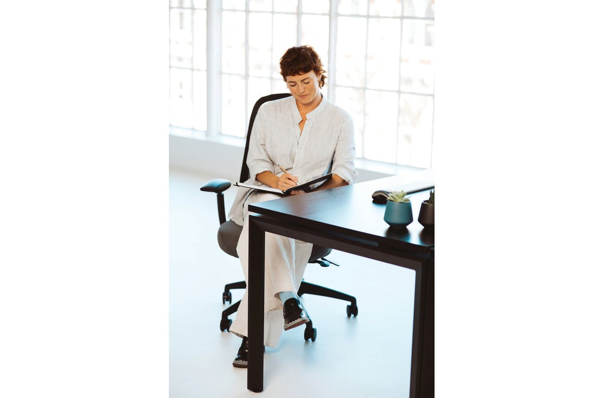 Buro Force Chair, Black Frame & Grey Seat - view 6