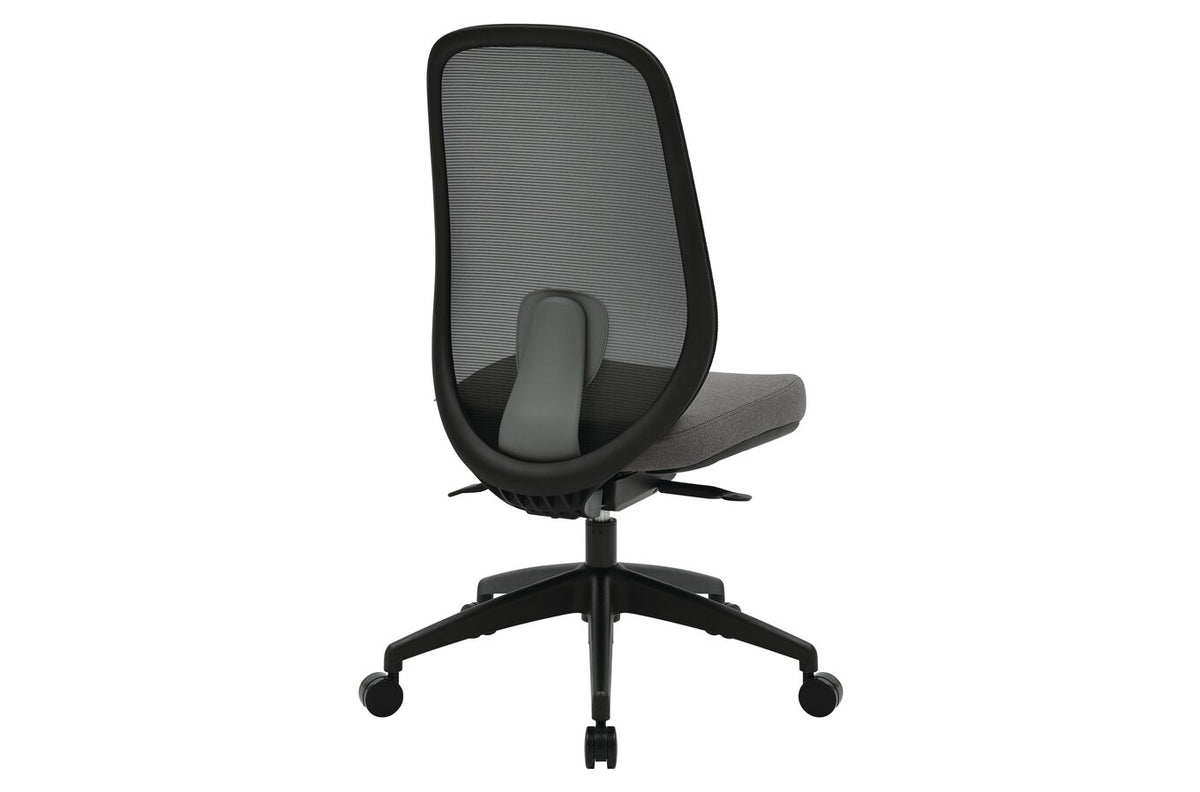 Buro Force Chair, Black Frame & Grey Seat - view 2