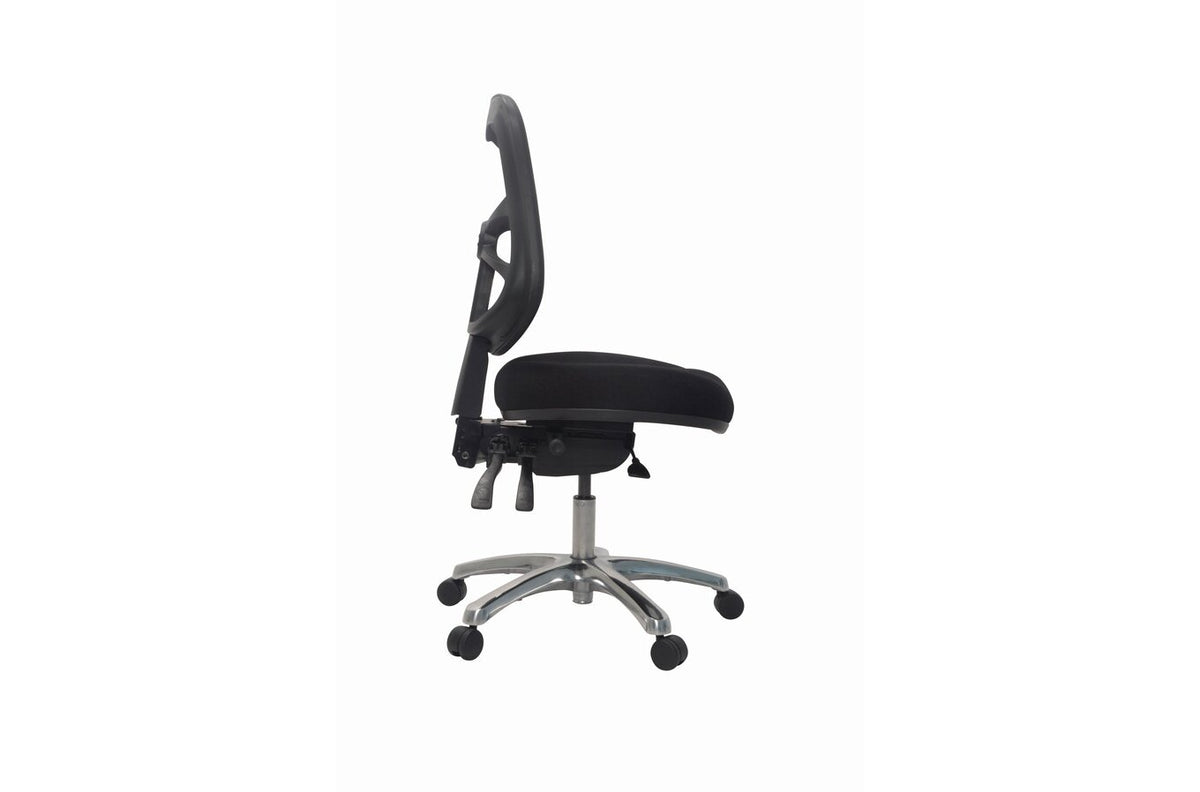 Buro Metro Chair with Seat Slide, Aluminium Base - view 3