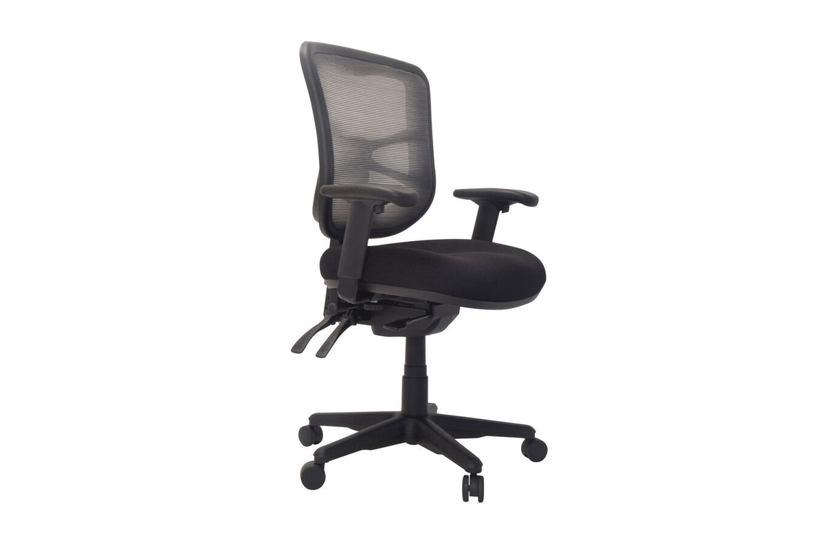 Buro Metro with Seat Slide and Arms, Nylon Base