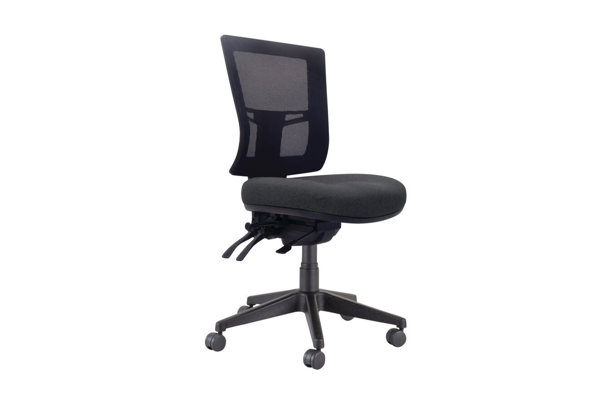 Buro Metro II 24/7 Chair, Nylon Base, Safetex Charcoal Fabric