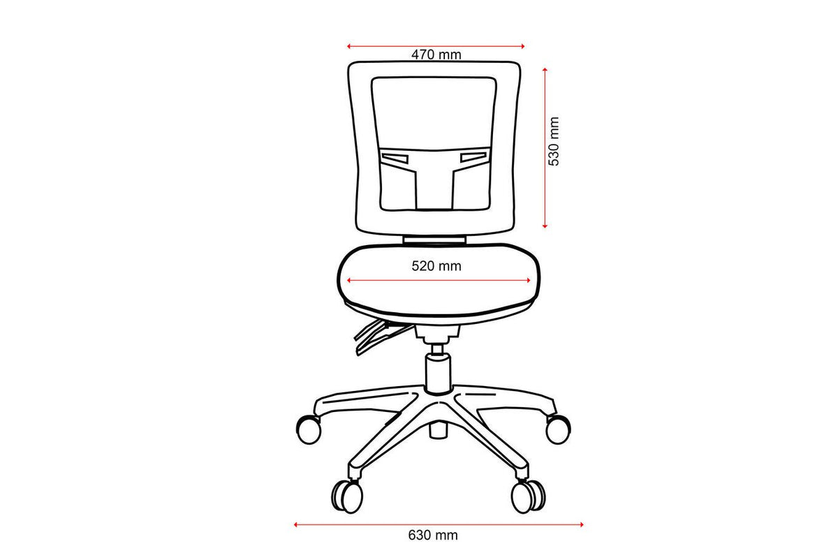 Buro Metro II 24/7 Chair, Nylon Base, Safetex Charcoal Fabric - view 2