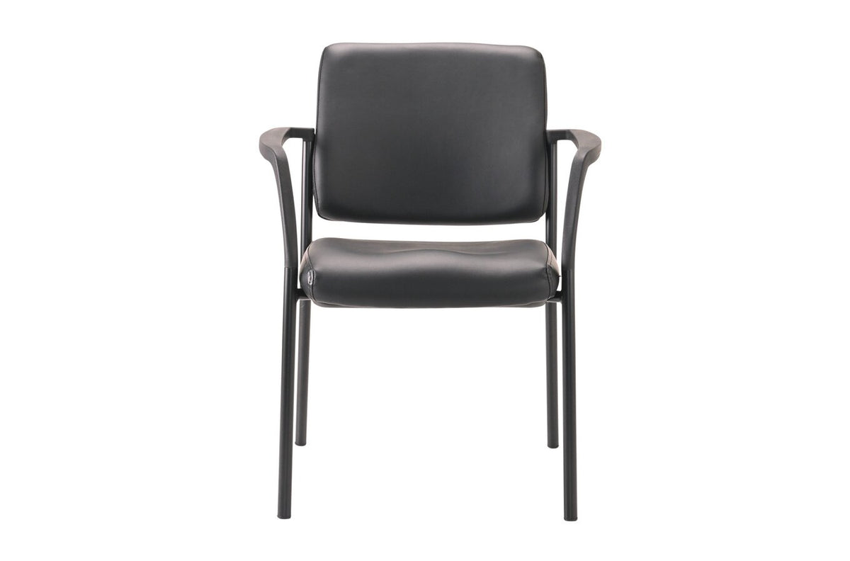Buro Lindis 4 Leg Black Frame, with Arms, Dillon PU Fabric - view 2