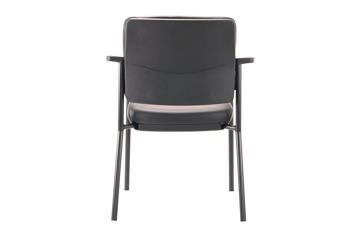 Buro Lindis 4 Leg Black Frame, with Arms, Dillon PU Fabric - view 3