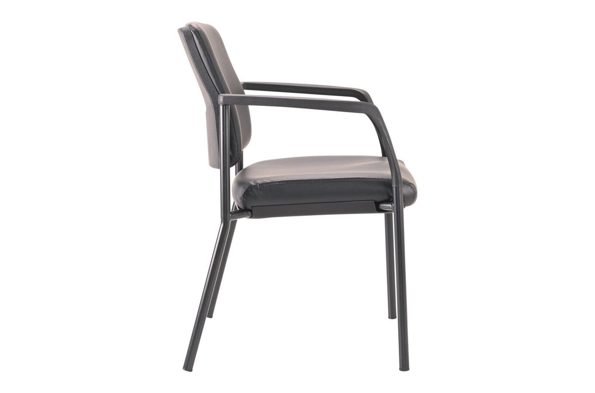 Buro Lindis 4 Leg Black Frame, with Arms, Dillon PU Fabric - view 4
