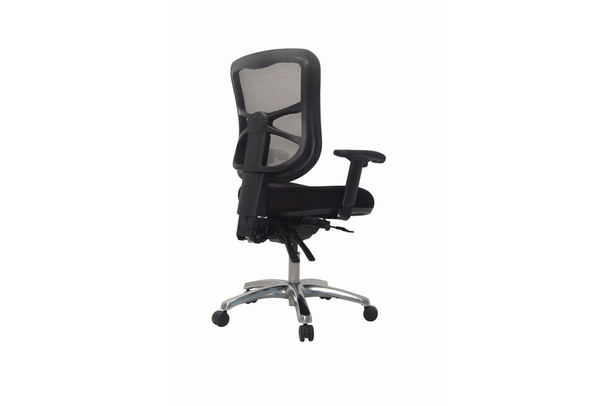 Buro Metro Chair with Seat Slide & Arms, Aluminium Base - view 3