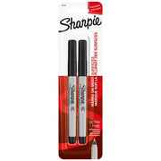 Sharpie Ultra Fine Permanent Markers (0.3mm) - Black (Pack of 2)
