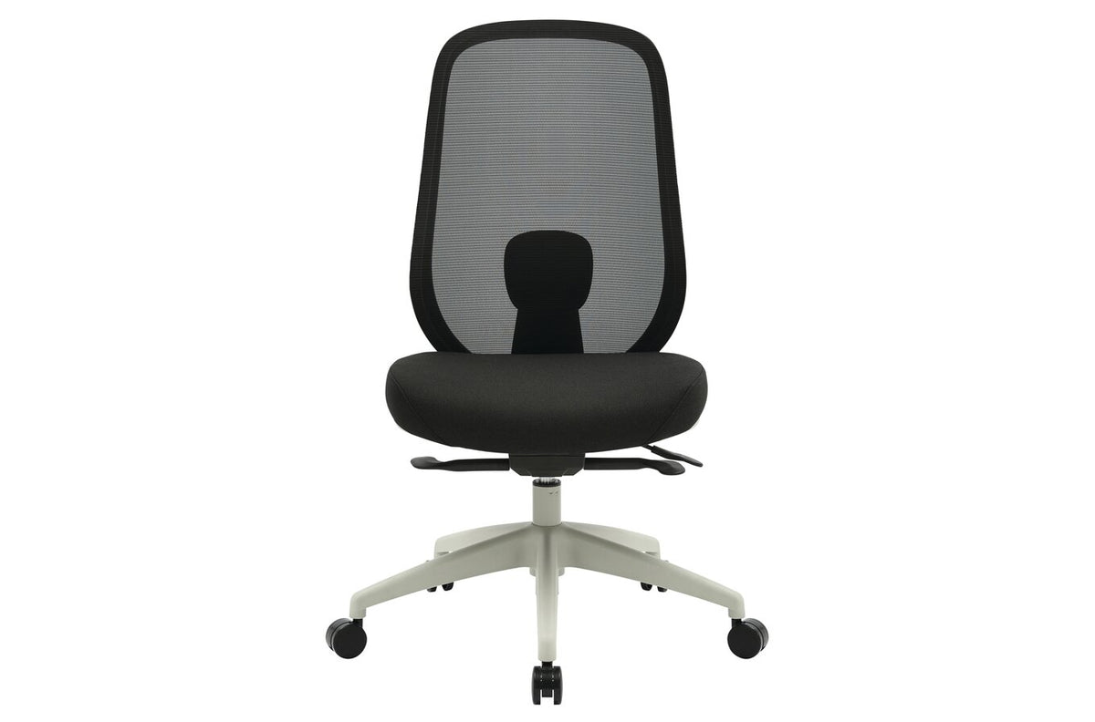 Buro Force Chair, Light Grey Frame & Black Seat - view 3