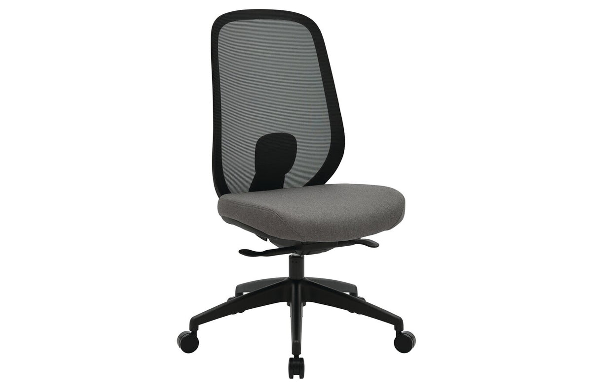 Buro Force Chair, Black Frame & Grey Seat