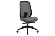 Buro Force Chair, Black Frame & Grey Seat