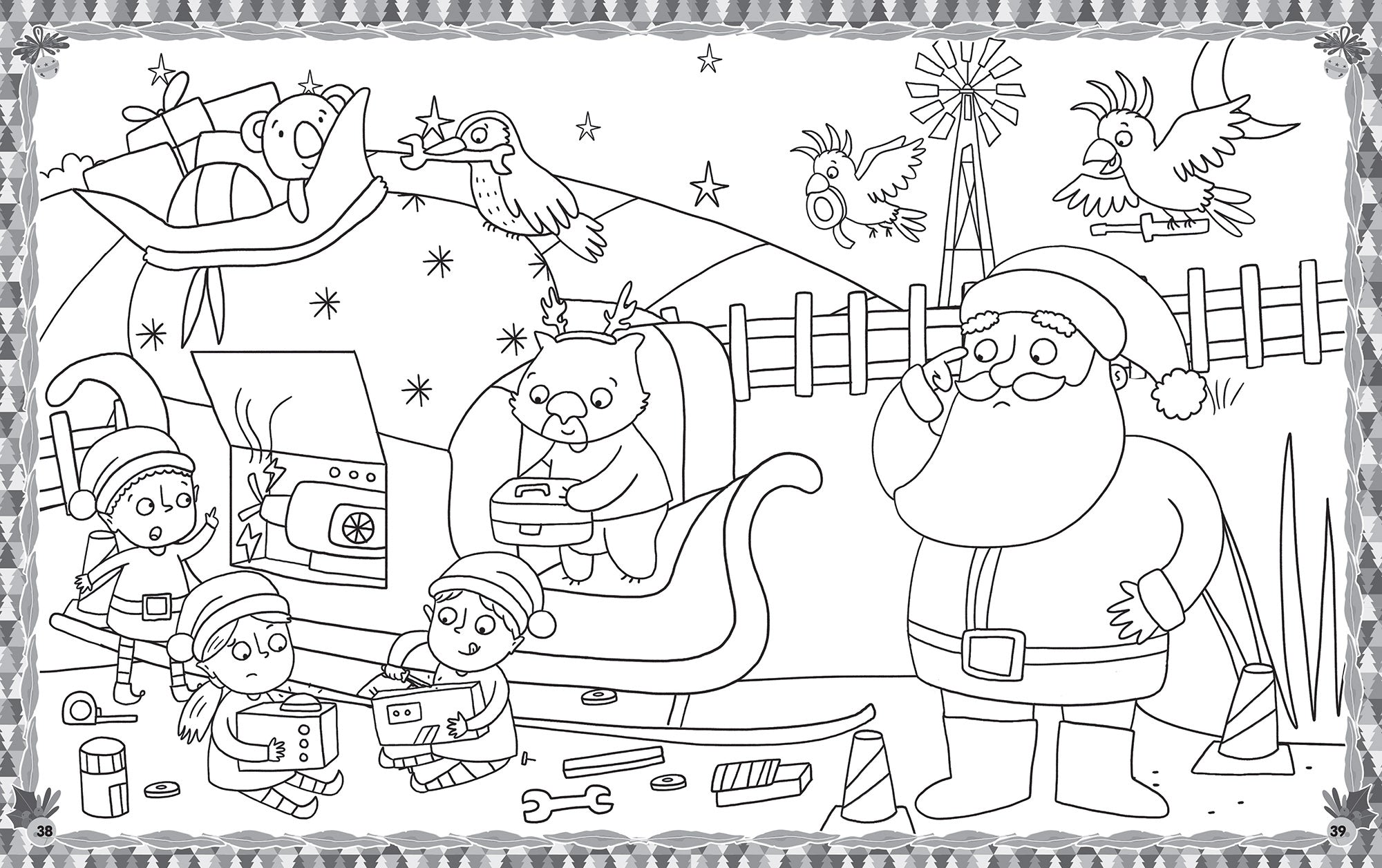 Aussie Christmas - Ultimate Sticker Book — inside page 1
