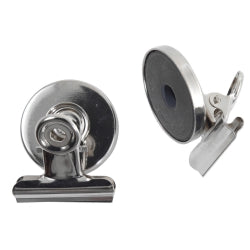 Letter Clips Magnetic - Esselte 32MM Chrome Pack of 2