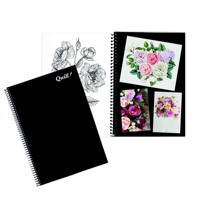 Quill Visual Art Diary - A4 Black and White Pages (60 Pages Each)