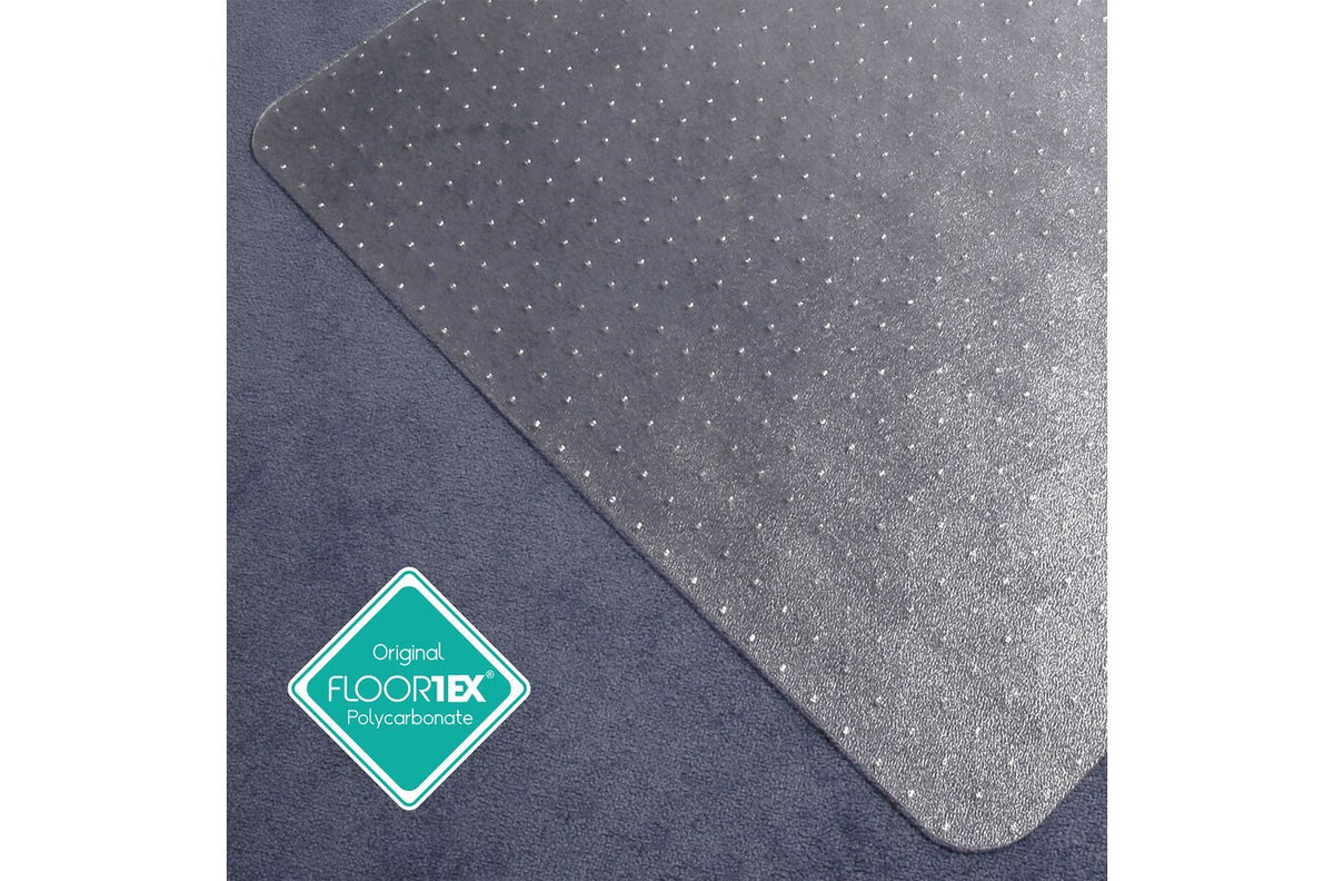 Floortex Chair Mat Carpet Polycarbonate Deep Pile 116 x 150cm Rectangle - view 3