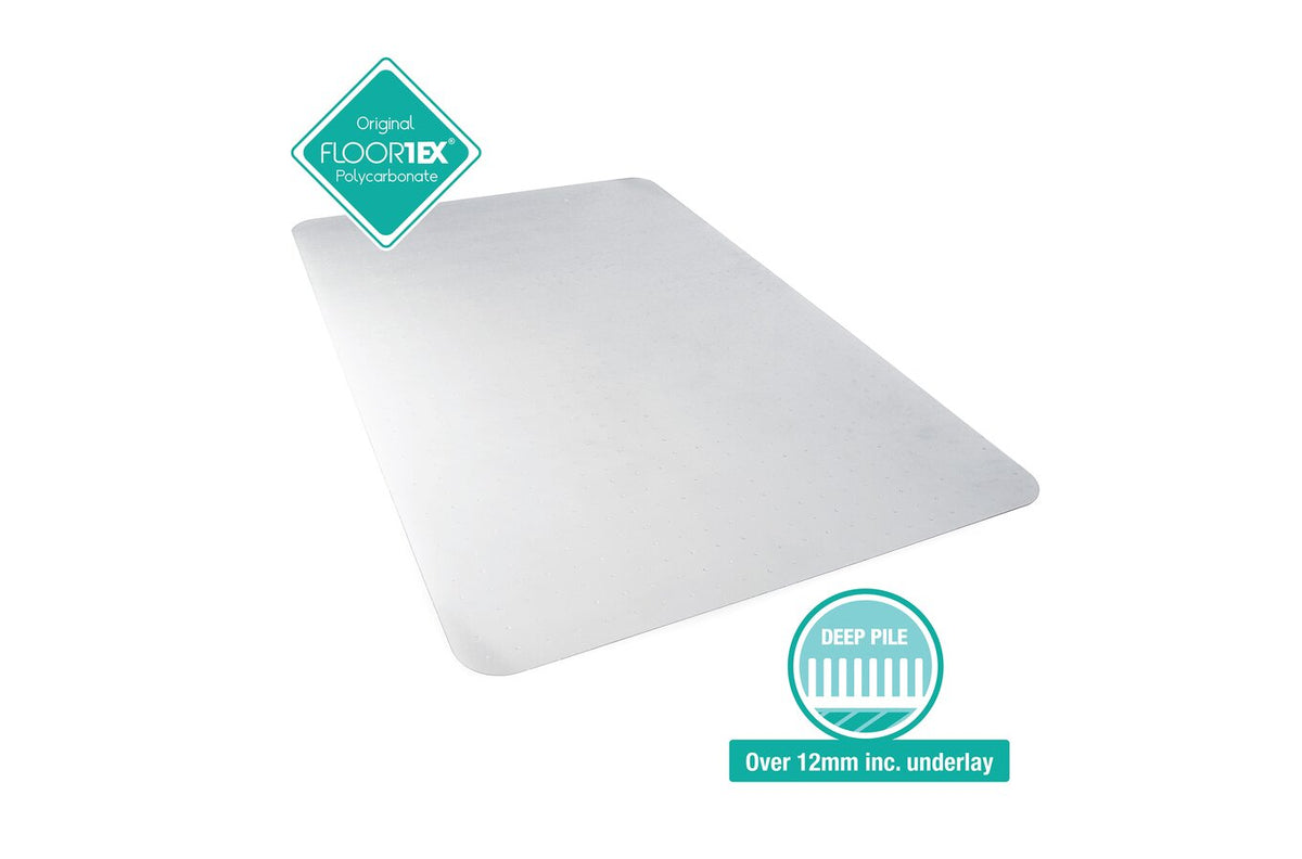Floortex Chair Mat Carpet Polycarbonate Deep Pile 116 x 150cm Rectangle - view 5