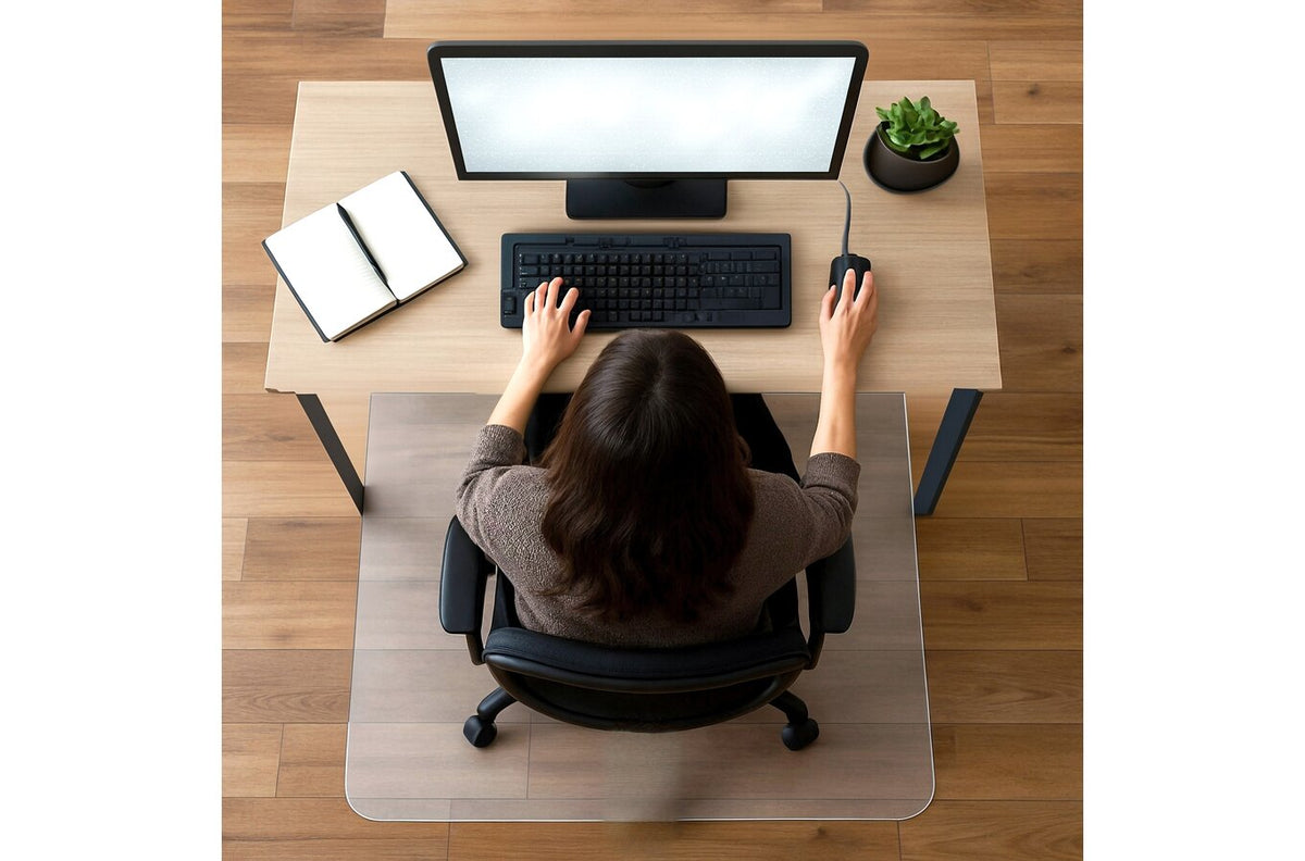 Floortex Chair Mat Polycarbonate Hard Floor 116 x 150cm Rectangle - view 2