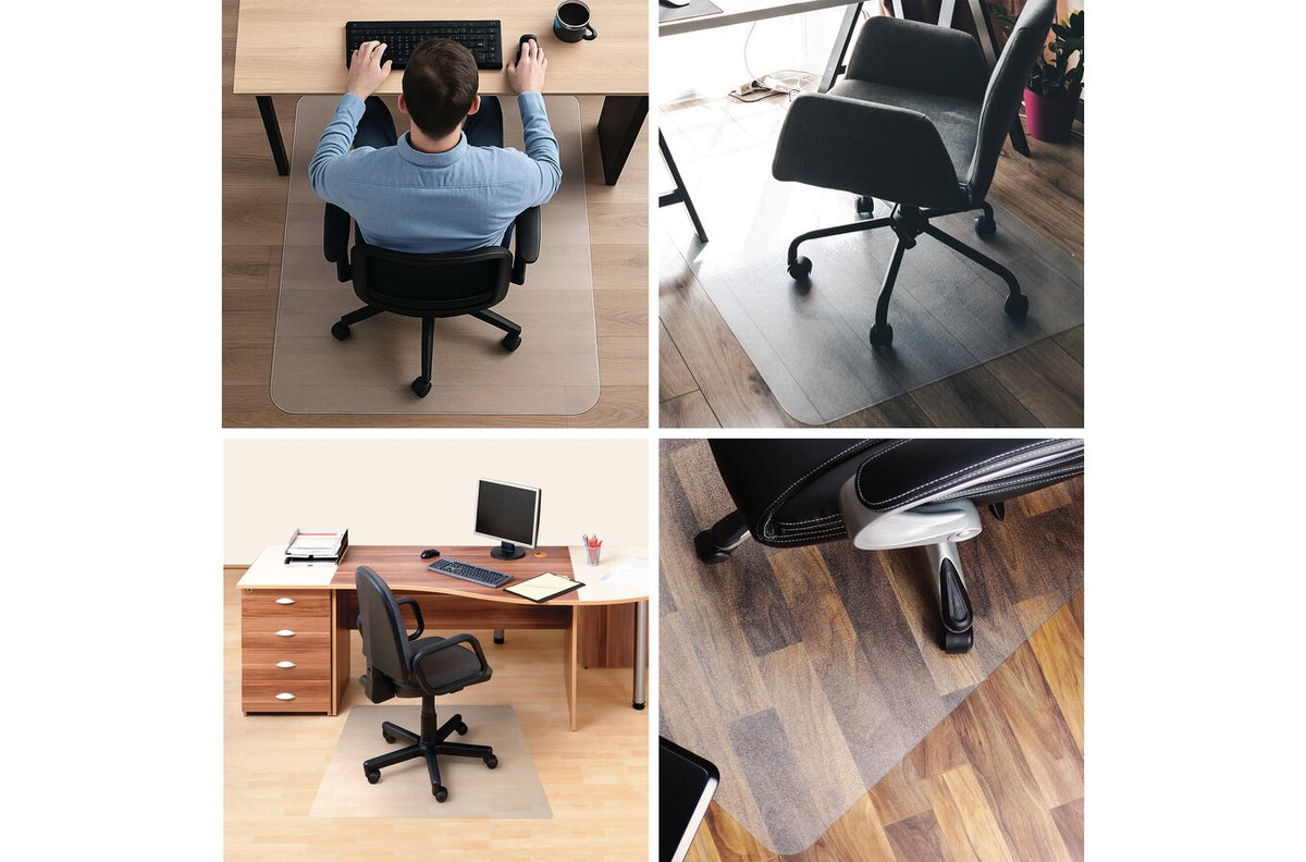 Floortex Chair Mat Polycarbonate Hard Floor 116 x 150cm Rectangle - view 6