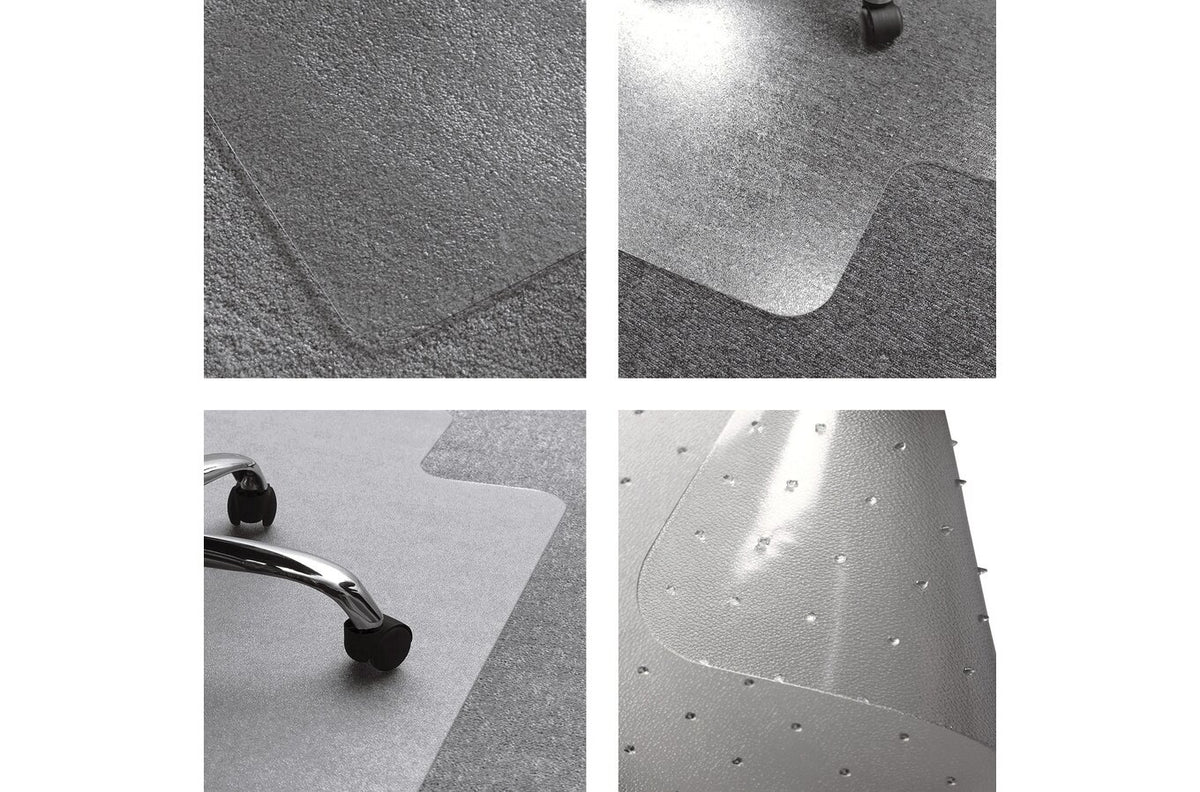 Floortex Chair Mat PVC Low Pile Carpet 90 x 121cm Keyhole - view 6