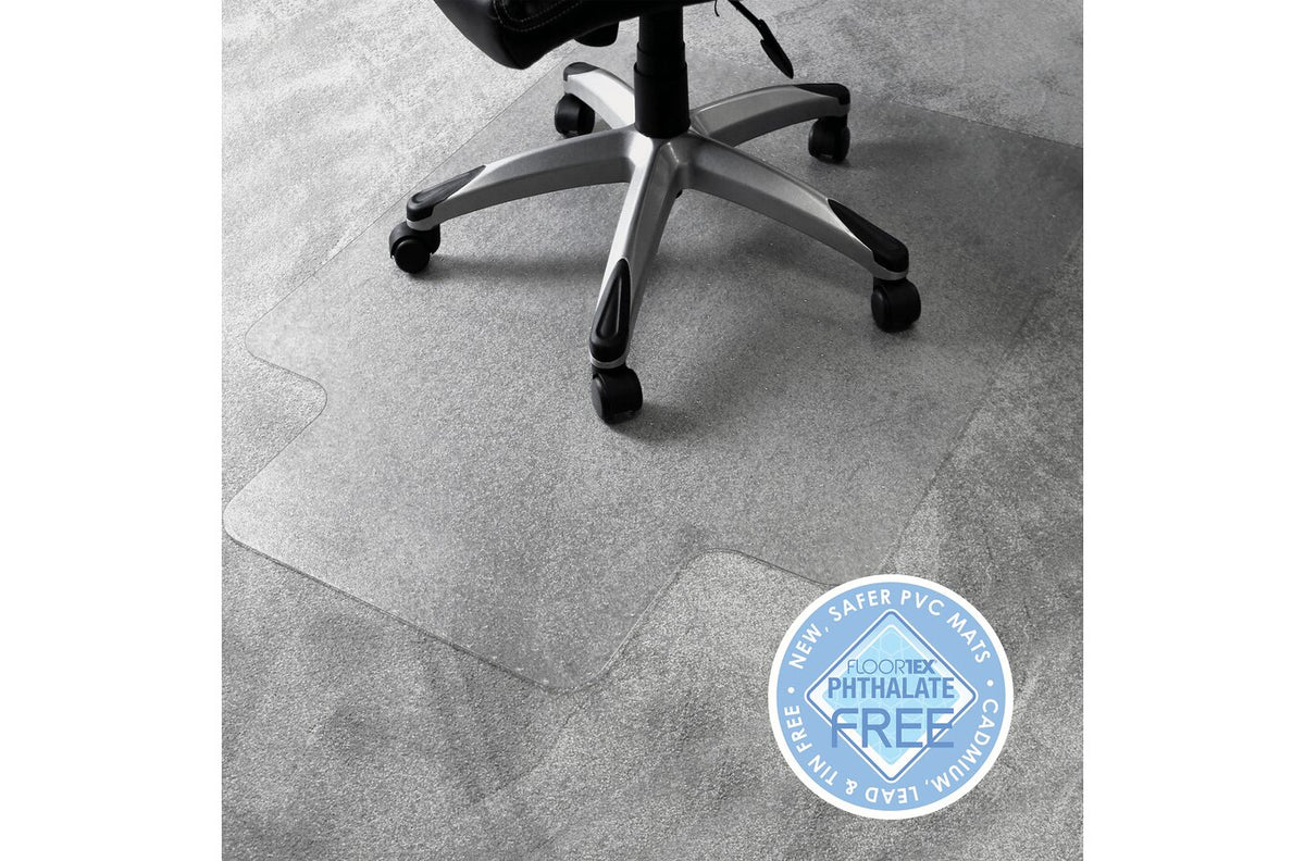 Floortex Chair Mat PVC Standard Pile Carpet 114 x 135cm Keyhole - view 2