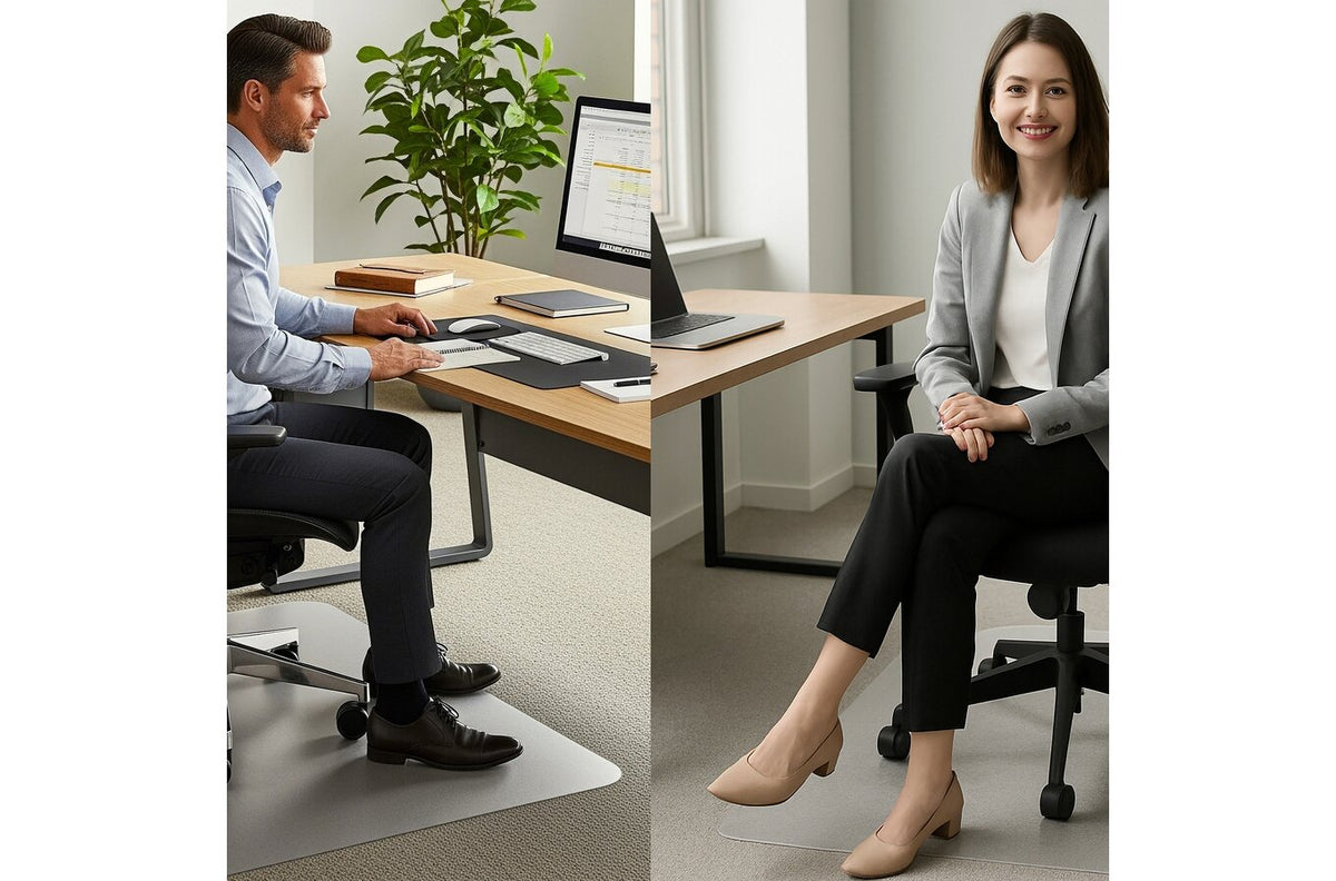 Floortex Chair Mat Multipurpose PVC Low Pile Carpet 75 x 120cm Rectangle - view 3