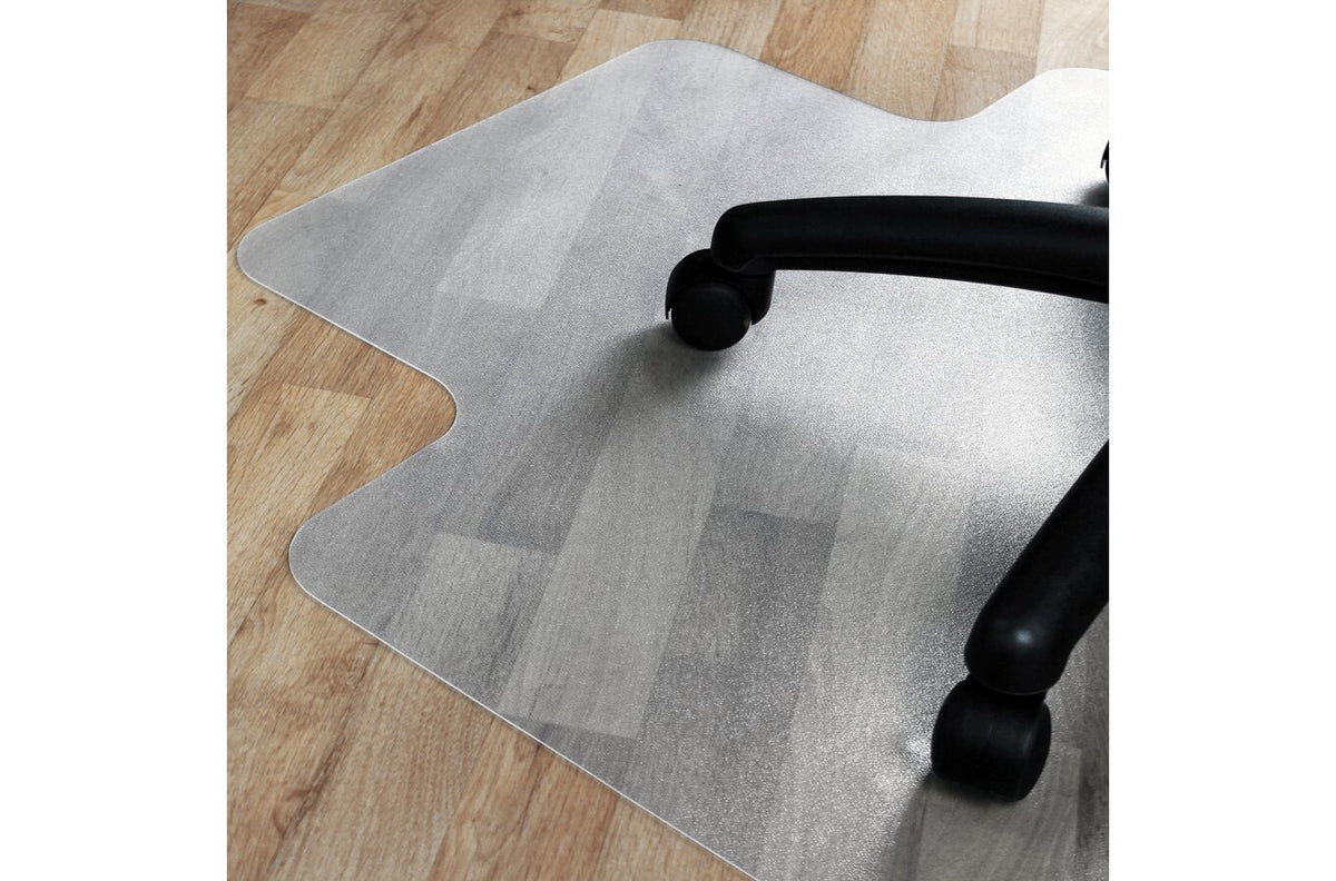 Floortex Chair Mat PVC Hard Floor 114 x 135cm Keyhole - view 3