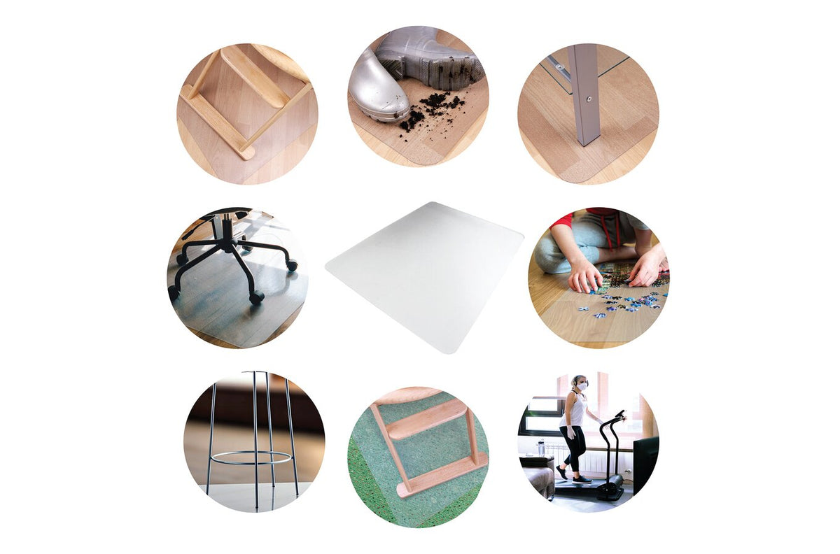 Floortex Chair Mat Multipurpose PVC Hard Floor 75 x 120cm Rectangle - view 2